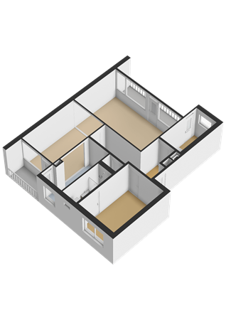 Floorplan - Joseph Haydnlaan 22, 2324 AS Leiden